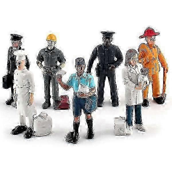 Sæt med simulerede sandbordsfigurer - Minikaraktermodeller til kreative udstillinger