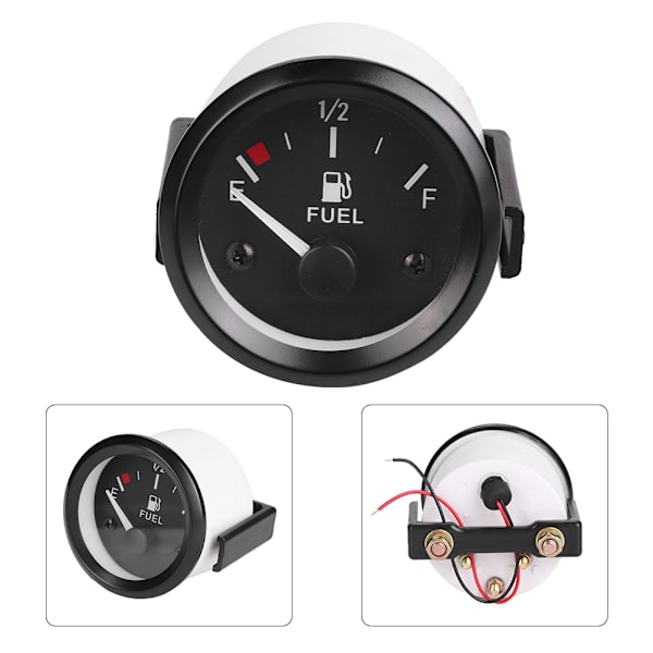 2 tommer 52 mm bil brændstofniveau måler med brændstofsensor E-1/2-F pointerindikator