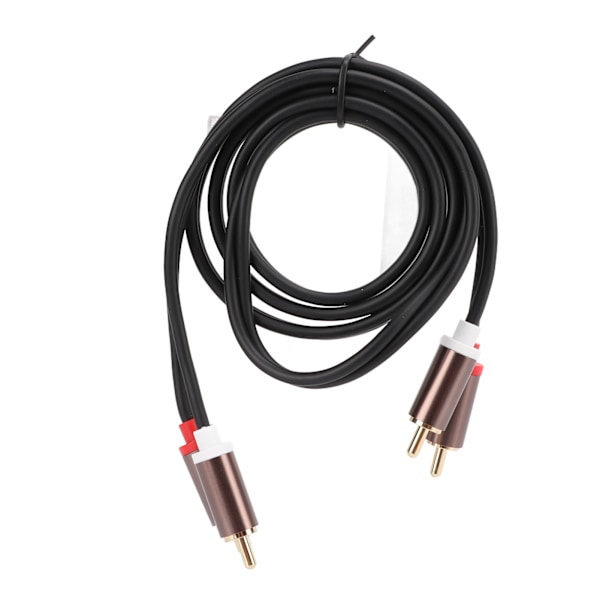 2 st AV-ljudkabel PVC Flätad Skärmad RCA Förlängningssladd för Förstärkare Högtalare Spelare