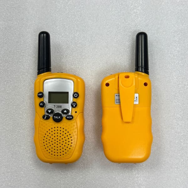 【03】3-pak Walkie Talkies til børn, 4,8 km rækkevidde, med baggrundsbelyst lommelygte