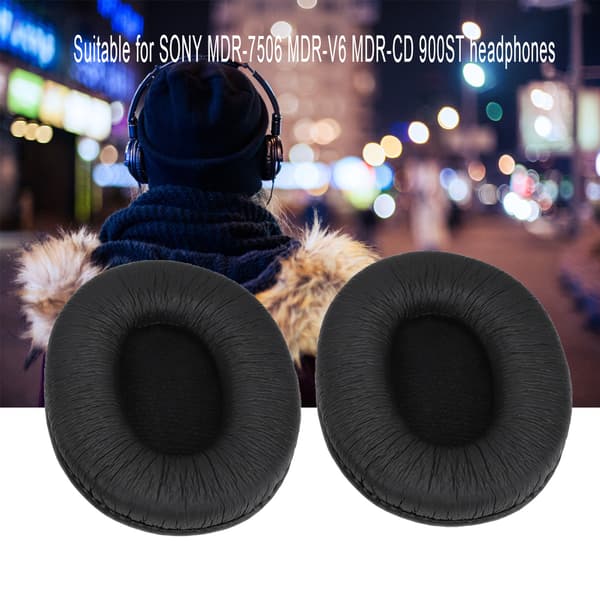 Öronkuddar i bomull för SONY MDR-7506 MDR-V6 MDR CD 900ST