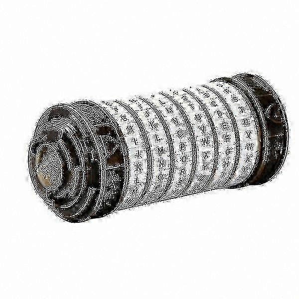 Metallinen Cryptex-yhdistelmälukko, valkoinen ja pronssinvärinen