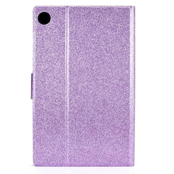 【03】Samsung Galaxy Tab A9 Glitter Läderfodral Lila