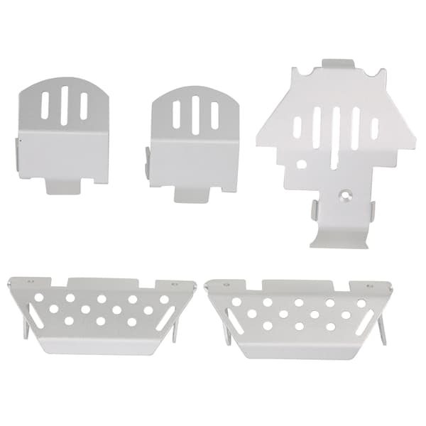 5 st/set Chassi Pansar Skyddsplatta Aluminiumlegering Skydd Passar för TRAXXAS/TRX‑4/TRX4 RC Bil