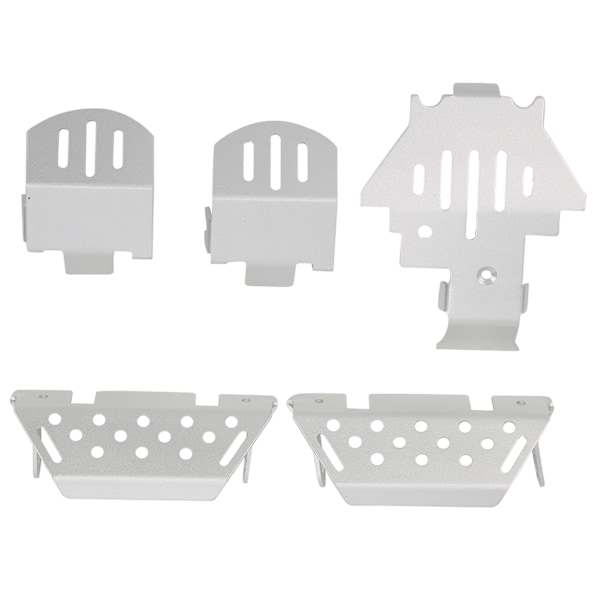 5 stk./sæt Chassis Armor Beskyttelsesplade Aluminiumlegering Beskyttelse Passer til TRAXXAS/TRX‑4/TRX4 RC Bil