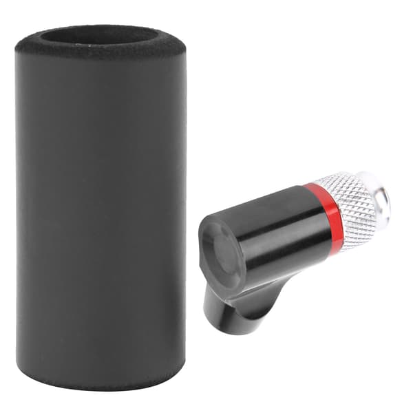 Håndpumpe til cykeldæk, bærbar mini CO2-pumpe med svampesleeve, sort