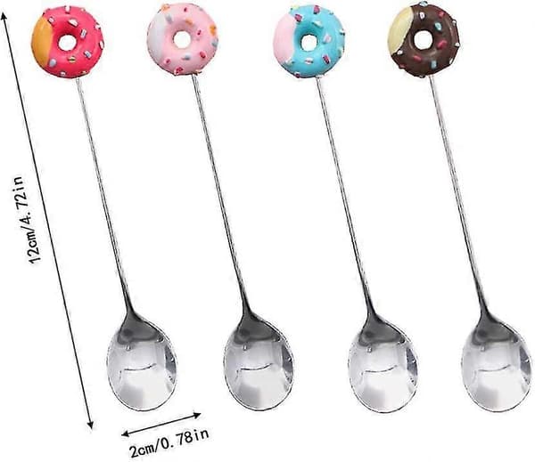 st rustfri røreske sød doughnut kaffeske