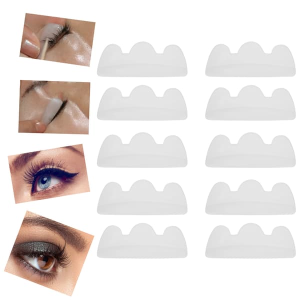 5 par silikone øjenvippebukningspuder Øjenvippe Curling Løfte Skjold Patch Makeup Værktøj