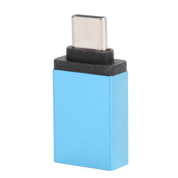 Typ C Adapter Omvandlare Mobiltelefon Notebook USB Snabbladdning Datortillbehör (Sjöblå)
