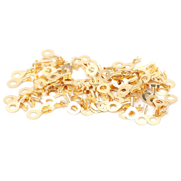 100st Kabelsko Ringterminal Kallpressad Kabel Krympände Batterikabelkontakt M6 6,2mm