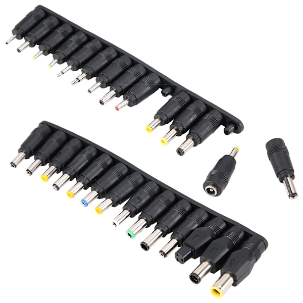 28 stk. DC 5.5MM Universal Multifunktionel Notebook Laptop Strømforsyning Oplader Adapter Connector