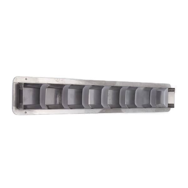 Marine Vent Grille Aflang Rustfrit Stål 8 Slots Gitterdæksel Bådskodder Blind Louvre