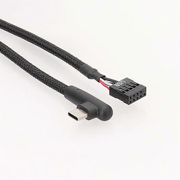 1 st USB 9-pins till typ C-kabel för förbättrad stabilitet och hastighet 60 cm