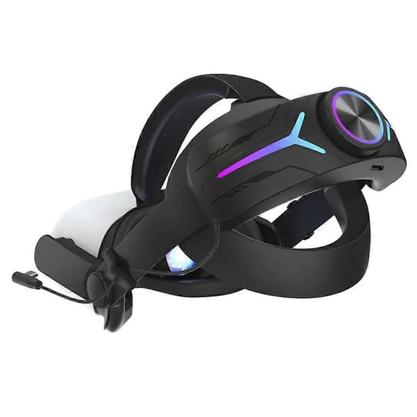 【03】Pandebånd med 8000Mah batteri til Oculus Quest 2 Forlæng spilletid Justerbar Elite Rem VR Erstatning