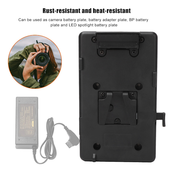 Batteri Back Pack Plate Adapter för Sony V Mount V Lock Batteri För DSLR Kamera Videolampa