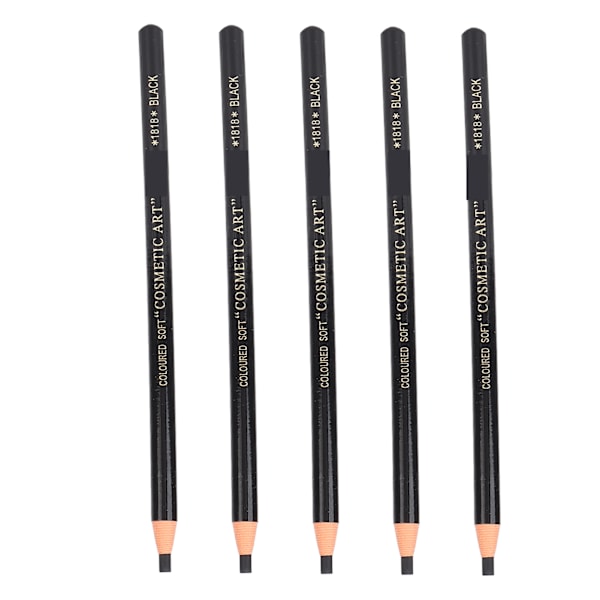 4 i 1 Anknäbb Ögonbrynspenna Väppare Ögonbrynspenna Set Ögonbrynsmakeup Kosmetiska Formningsverktyg Svart Ögonbrynspenna