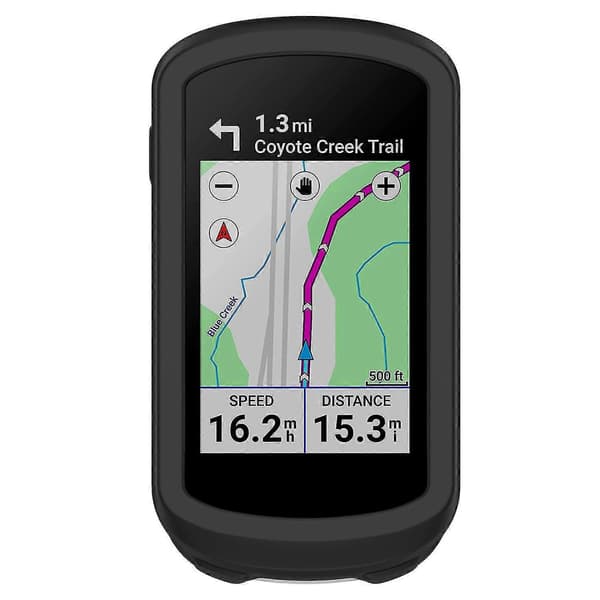 Til Garmin Explore 2 cykel-GPS-computer. Anti-fald blødt silikoneetui. Black Style A