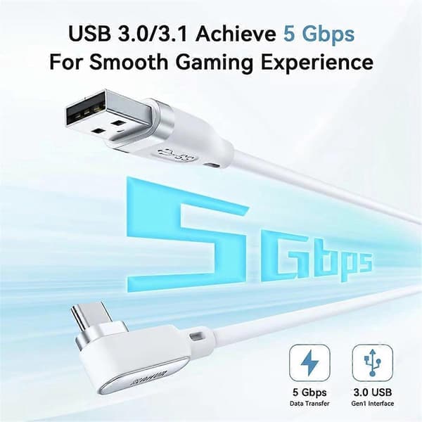 【03】18W ladattava VR Link -kaapeli Quest 3/3S/2/Pro -laitteille White