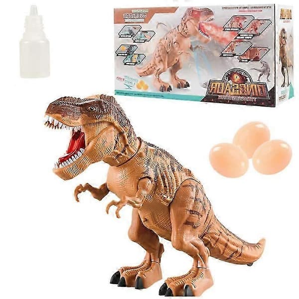 Dinosauruslelu kävelee, ravistaa, karjuu, munii, heijastaa ja liikkuu päiväkotilapsille