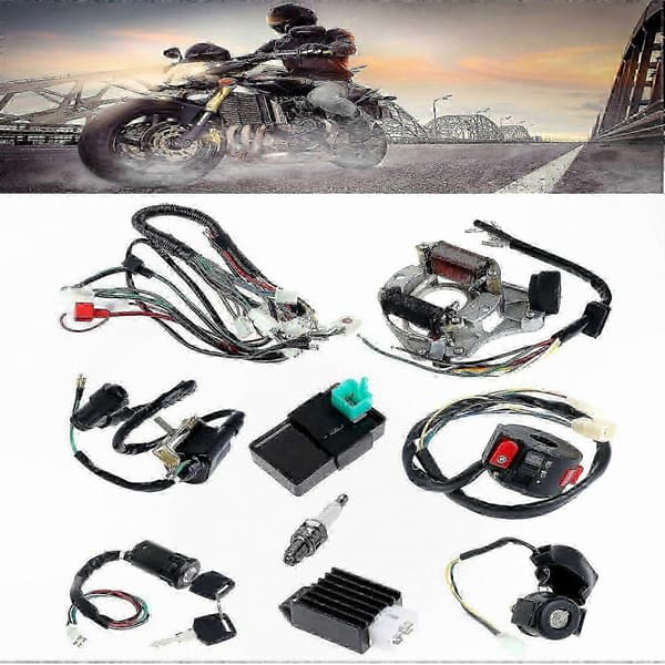 Universelt statorkabelsæt til ATV med CDI-tændspole og tændspole til 50cc-125cc elmotorer