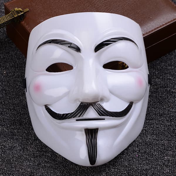 Vendetta Maske Horror Maske til Halloween Fancy Voksen Kostume Tilbehør