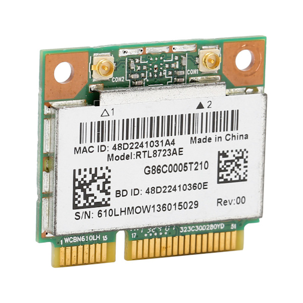 Trådløst netværkskort RTL8723AE 300M Bluetooth4.0 Half Mini PCI-E Wlan Wifi Adapter