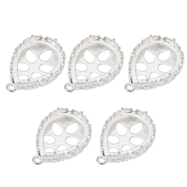 5 kpl Alloy Riipus Pohja Korujen Valmistus Riipus Kehys Hartsimuotit Riipus Tarjotin DIY-käyttöön