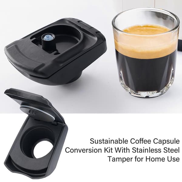 Praktisk tilbehør til kaffemaskine, konverter til kaffekapsler, adapter til kaffekapsler, ombygningsbakke til kaffemaskine Set 2