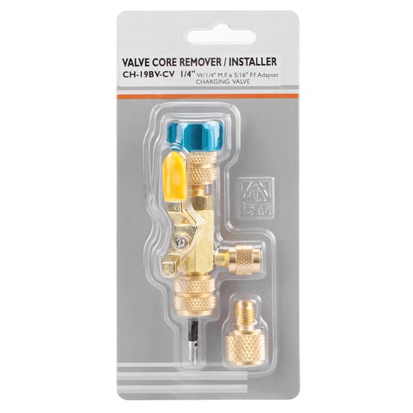 Ventilkernefjerner Dobbelt Størrelse R22(1/4\") R410(5/16\") Port Installationsværktøj