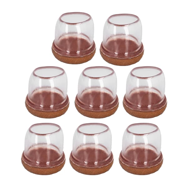 8 st Stolsbensskydd Pallfotdynor Bordsbensskydd Tyst Förtjockad Transparent Rund M