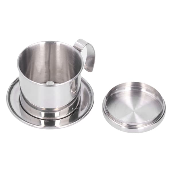 Vietnamesisk kaffefilter Traditionel rustfrit stål genanvendelig kaffemaskine til kaffebar