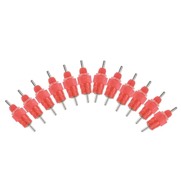 50 stk. kyllingenippel foder vand drikker and høne fjerkræ til 3/4' PVC
