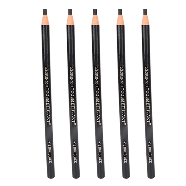 4 i 1 Anknäbb Ögonbrynspenna Väppare Ögonbrynspenna Set Ögonbrynsmakeup Kosmetiska Formningsverktyg Svart Ögonbrynspenna