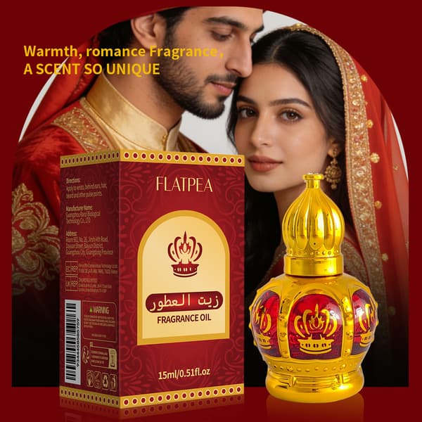 Eksotisk duft. Unisex parfume. Bærbar duft. Rød og guld krone-stil aromaterapi æterisk olie.