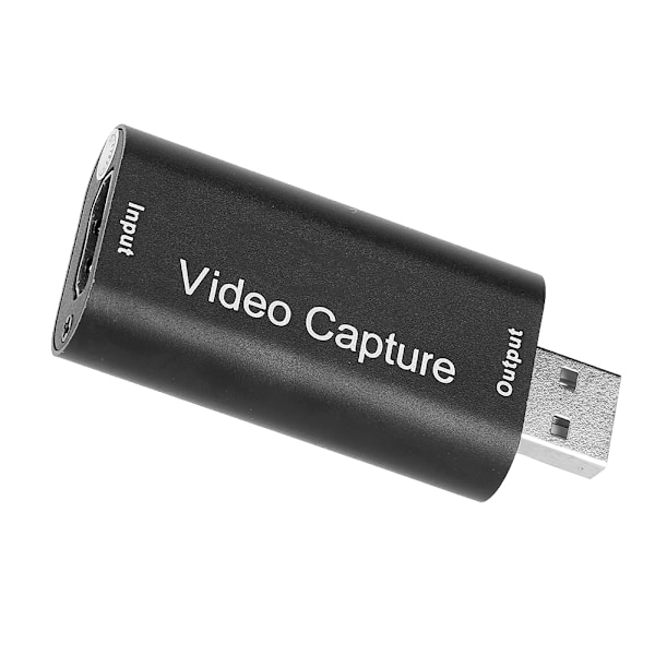USB 2.0 HDMI HD Video Capture Card Mini Bærbar Adapter Sort til PC Computer