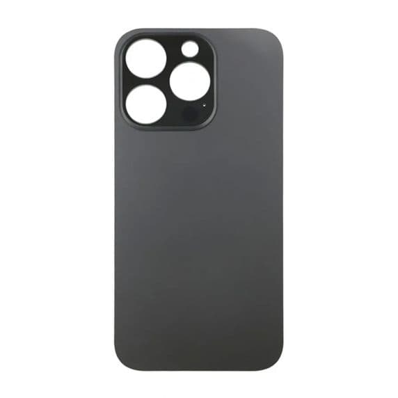 【03】Kompatibel med iPhone 14 Pro Bagside Glas - Sort