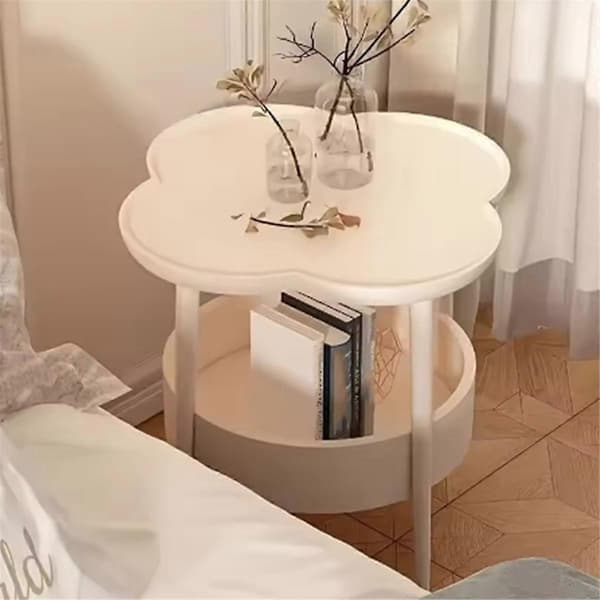 【03】Soffa Sida Flera Sovrum Litet Bord Rum Förvaringsbord Balkong Dubbla Lager Soffbord Green