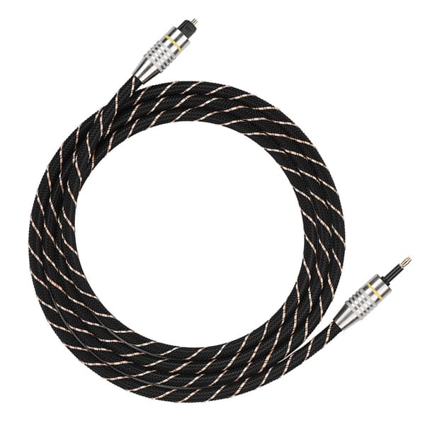 Toslink til Mini Plug 3,5 mm optisk fiber digitalt lydkabel SPDIF forgyldt stik 1,5 m