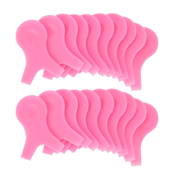 20 st Ögonfranslyftborste Y Form Ögonfransförlängningskam Böjare Halkfri Ögonfranspermanentverktyg (Rosa)