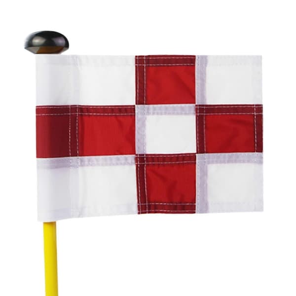 Baghave øvelse golfhul stang flag kop pind foldbar putting flagstang hvid White Red