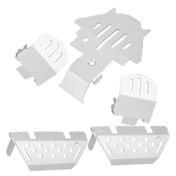 5 st/set Chassi Pansar Skyddsplatta Aluminiumlegering Skydd Passar för TRAXXAS/TRX‑4/TRX4 RC Bil