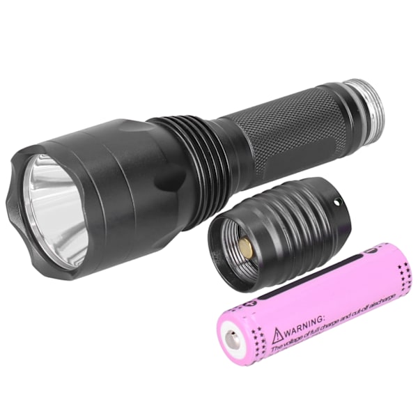 LED Taktisk Ficklampa Vattentät USB Uppladdningsbar Bärbar Utomhus Camping Cykling Grön
