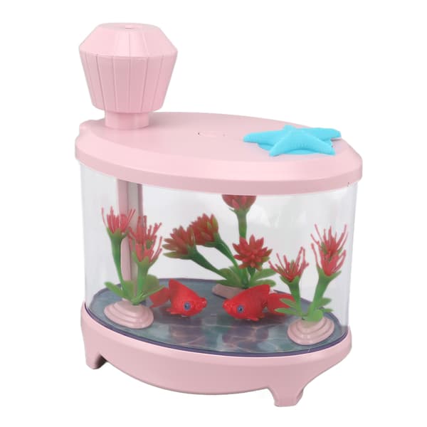 Mikro Landskap Luftfuktare Akvarium Modellering Ultra Ljud USB Lågt Brus Eterisk Olja Aromaterapi Luftfuktare för Bil Sovrum Studierum Rosa