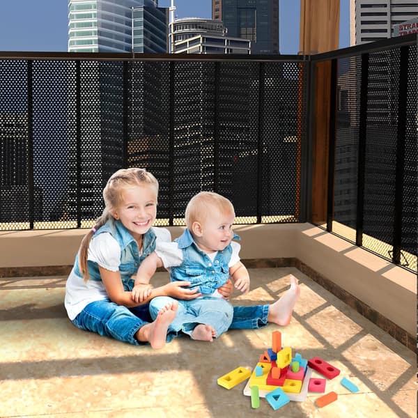 【03】Baby Safety Net, Anti-fall Safety Net for Stairs, 3m*79cm E