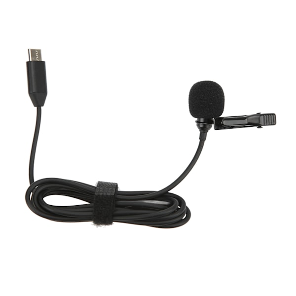 Typ C Lavalier Mikrofon Hifi Ljud Brusreducerande Clip On Slagmygga Rundstrålande Mikrofon för Insta360 ONE X2