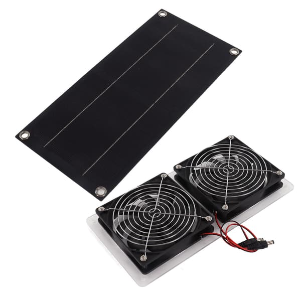 Solpanel Ventilator Sæt Vandtæt Bærbar Miljøvenlig Solar Udstødningsventilator til Udendørs Brug 100W 12V Enkelt Panel