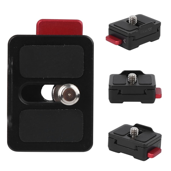 Aluminiumslegering Sort Monitor Quick Release Plade 1/4 Tommer Skrue Fastmonteret Universal Fotograferingstilbehør