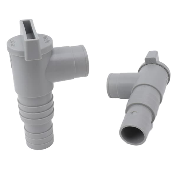 Pool Afspærringsventil PVC Simpel Installation Pool Stempelventiler Udskiftning til 32 mm Slange Tilsluttet Pool