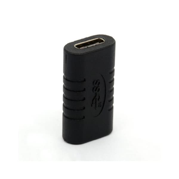 Typ-C hona till hona-adapter, USB 3.1 dataförlängning, USB-C datakabel rak adapter, laddningsadapter.