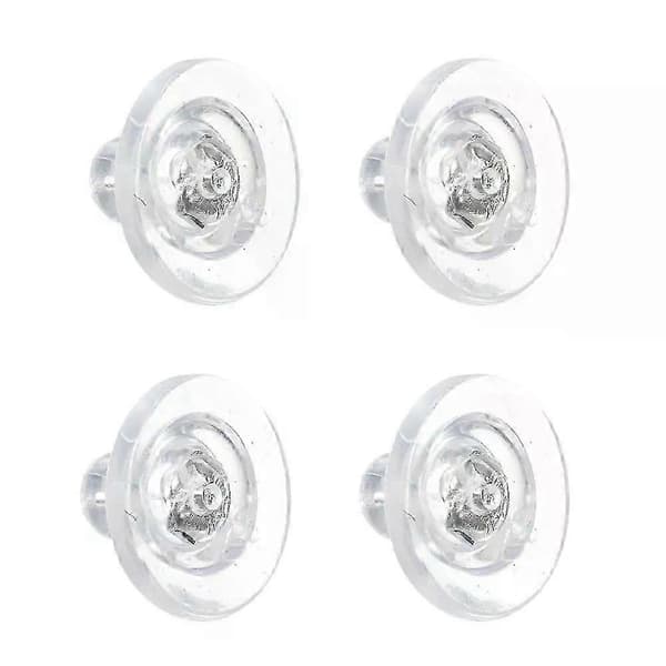 10 stk. 925 sterlingsølv låsbare øreringebagsider erstatningsørepropper kompatibel med Bullet Clutch Back øreringetilbehør 925 Silver